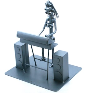 Pianist nuts and bolts sculpture, minimalist art sculpture, customized musician gift idea,home office decor,shelf decor, Custom Home Decor