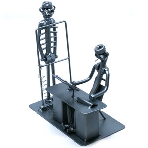 Radiology Technologist gift nuts and bolts sculpture, Chiropractor gift, Radiology gift