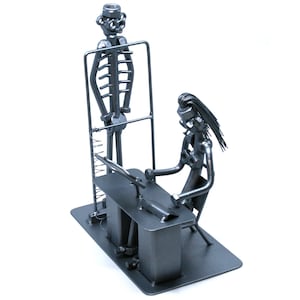Radiologist Graduation Gift nuts and bolts sculpture, Radiology Appreciation Gift for women, National Radiology Week, Rad Technologist gift