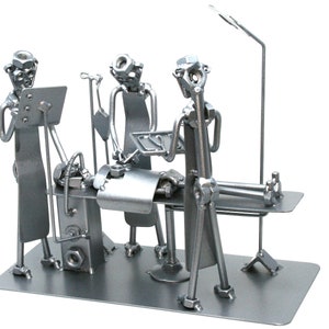 Custom Plastic Surgeon Appreciation Gift nusts and bolts sculpture, Breast plastic Surgeon Graduation Gift, Costemtic Surgeon art gift