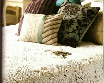 Instant Download - Knitting Pattern - Bedspread/Counterpane