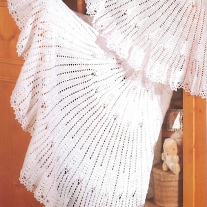 Crochet Pattern - Baby Shawls - Circular shawls in 2 ply and 3 ply