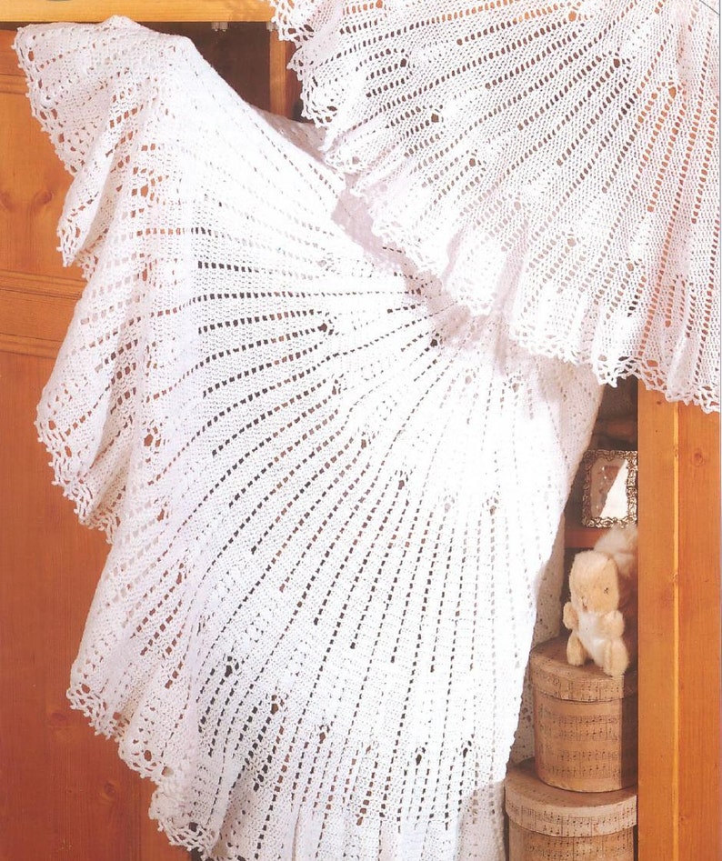 Crochet Pattern Baby Shawls Circular shawls in 2 ply and 3 ply image 1
