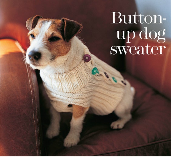 Pet Knitting PATTERN Dog Coat Sweater Pooch Fashions UK
