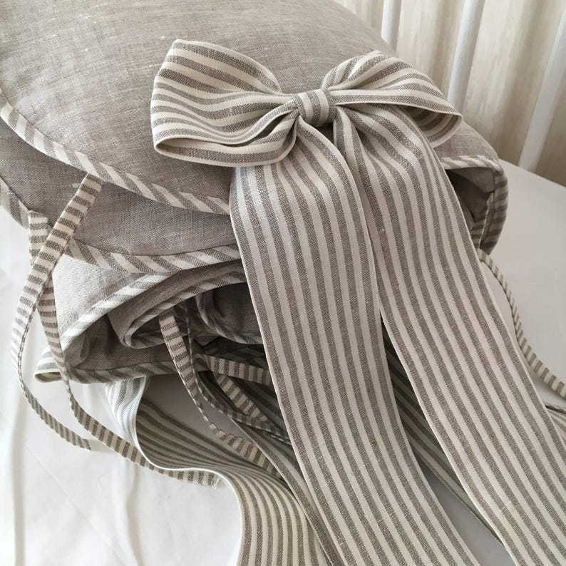 Natural Linen Rail Guard Crib Rail Cover Crib Bedding Sets Etsy