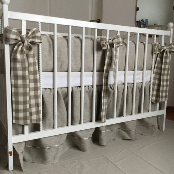 neutral cot bedding