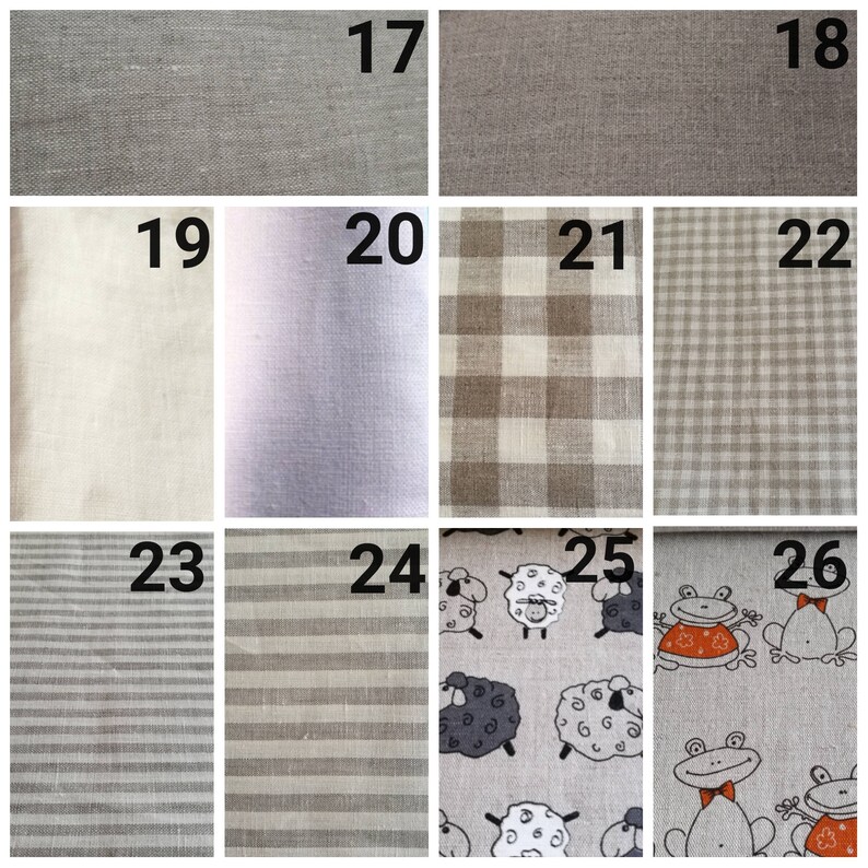 Gender Neutral Baby Bedding Crib Sets Natural Linen Crib Etsy