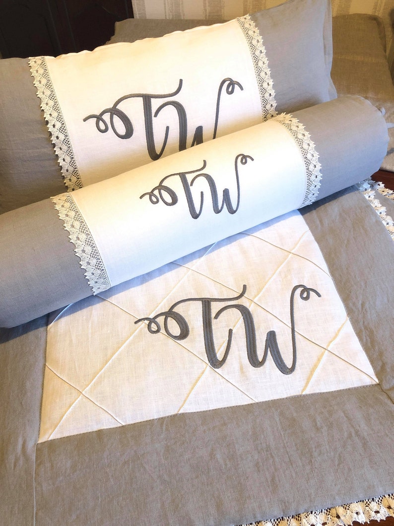 Bolster cushion bolster crib bolster Linen bedding sets Etsy