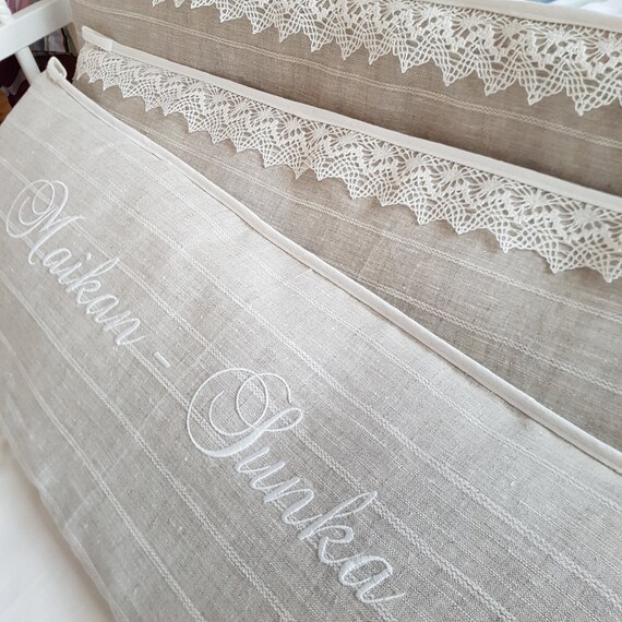 personalised cot bumper