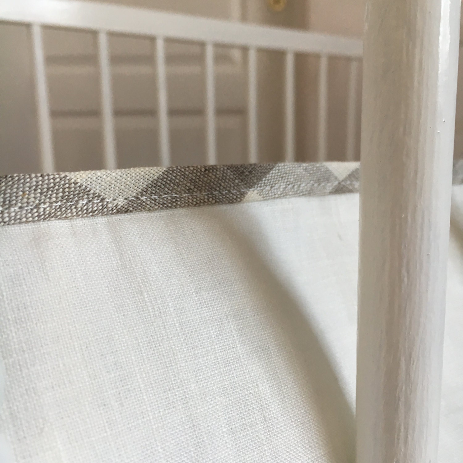 Gender neutral baby bedding crib sets natural linen Crib Etsy