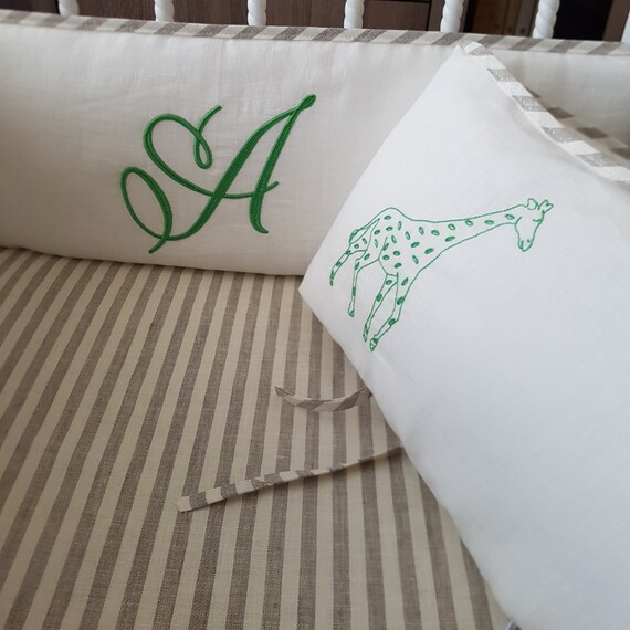 personalised cot bedding sets