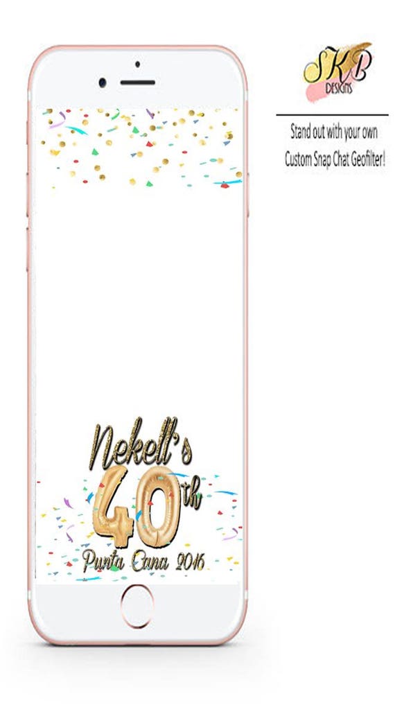 CUSTOM BIRTHDAY SNAP Birthdaycustomsnapchatfilter Etsy