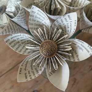 Der Herr Der Ringe Buch Seite Origami Blumen Geschenk Jrr Etsy