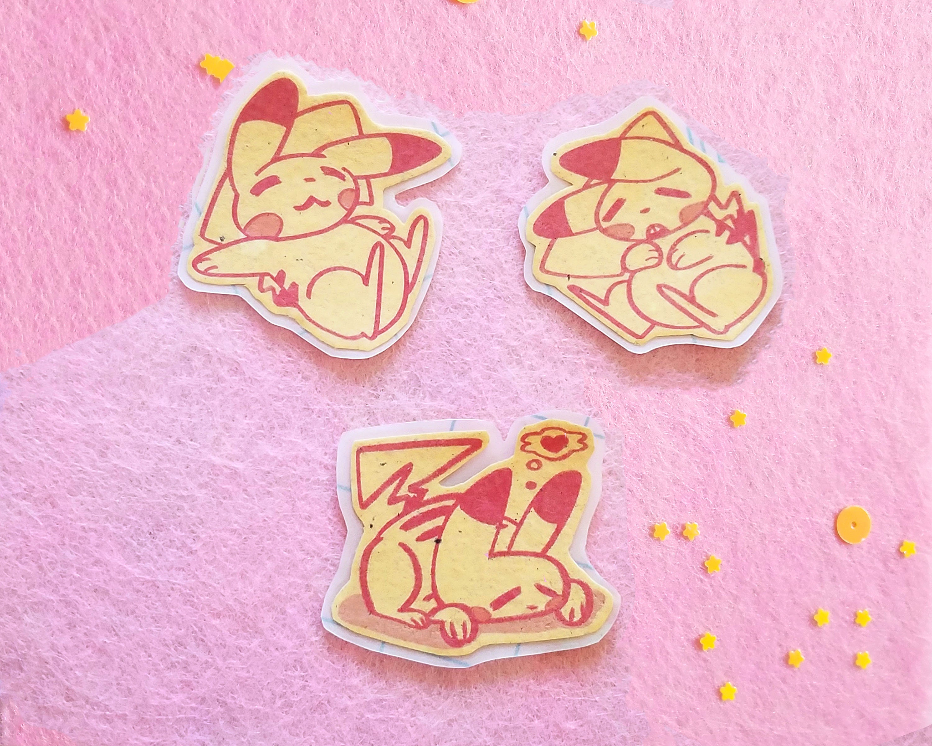 Pika Pika Handmade Anime Sticker Pack - Etsy