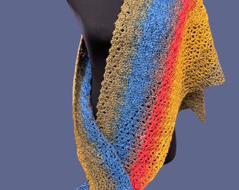 Shells By The Sea Wrap - lacy & textured