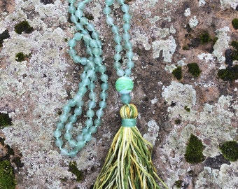 Green Aventurine Mala Necklace