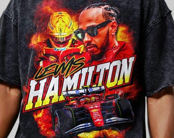 Lewis Hamilton Ferrari Premium Formula 1 T-shirt | White | F1 - Etsy