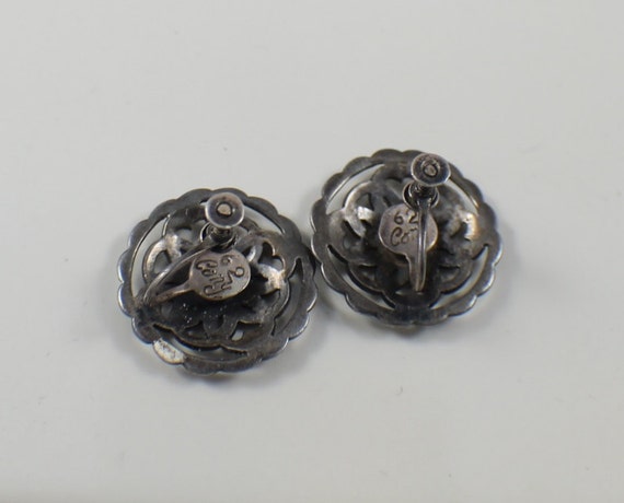 Sterling Silver Vintage Mexico Earring Lot - image 3