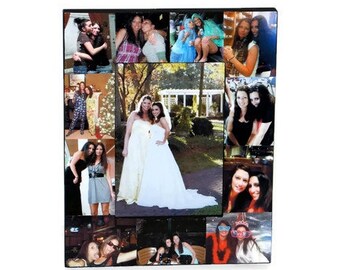 Collage Frame, Picture Frame, Photo Frame, Rustic Picture Frame, Photo Collage, 4x6 5x7 8x10 frame Family Frame Personalized Wedding Collage