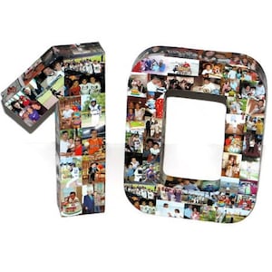 10th Birthday Number 10 Birthday Keepsake Ten Tenth Birthday Party Decoration Number 10 Collage