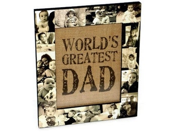 World's Greatest Dad Frame, Personalized Father's Day Gift, Picture Frame with photos of Daddy and me, Dad you are my hero frame,