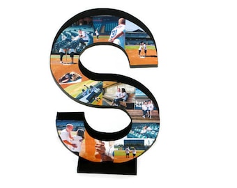 Letter S Collage with photos Wedding Gift for Couple Last Name Initial Gift Monogram S with Pictures Collage, Photo Collage Letter