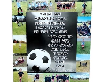 Best Coach Dad Gift \ Greatest Dad Picture Frame \ Thank you Dad \ Dad and Coach \ Best Dad Coach \ Coach Daddy \ Father's Day Gift