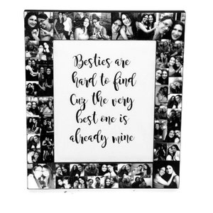 Best friend Gift, Picture Frame Collage, Photo Frame,, bachelorette party, Maid of Honor, Bridesmaid, Sister Gift, Baby&#39;s first year, Gift