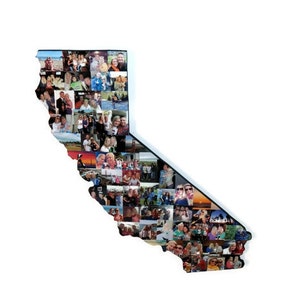 Wooden Custom State Collage Gift College Moving Missing Home Ohio Pennsylvania Michigan Florida Alabama