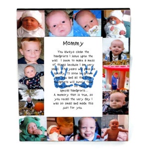 Mommy&#39;s 1st Mother&#39;s Day Poem Frame with personalized Photos, Hand prints Poem