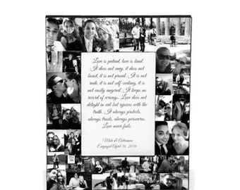 LOVE I love you Frame Best Friend Fathers  Day Mom Boyfriend Picture Frame Collage Photo Frame College Roomies Off to College Husband wife