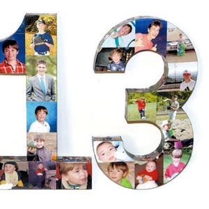 Number 13 | 13th Birthday | Bar Mitzvah | Bat Mitzvah | Jewish Traditional Birthday Party | Birthday Party Display | Bar Mitzvah Centerpiece