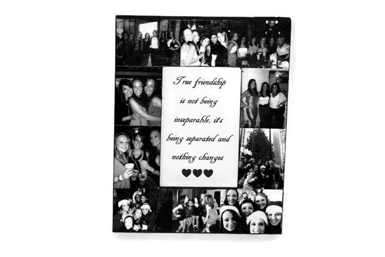 Boyfriend Best Friend Picture Frame Collage Photo Frame College Roomies Off to College Maid of Honor Sister Best Bud Mom Dad Mum Grandmother