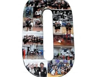 Number Photo Number Collage Picture frame College Sport Wedding Anniversary Birthday Senior night year 2022 Jersey Number