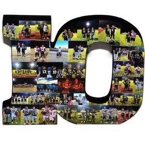 Collage de fotos de números conectados n.° 10, regalo de cumpleaños, regalo fotográfico, número de Jersey, noche de personas mayores