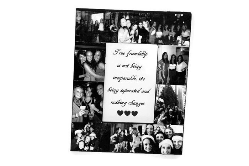 Boyfriend Best Friend Picture Frame Collage Photo Frame College Roomies Off to College Maid of Honor Sister Best Bud Mom Dad Mum Grandmother