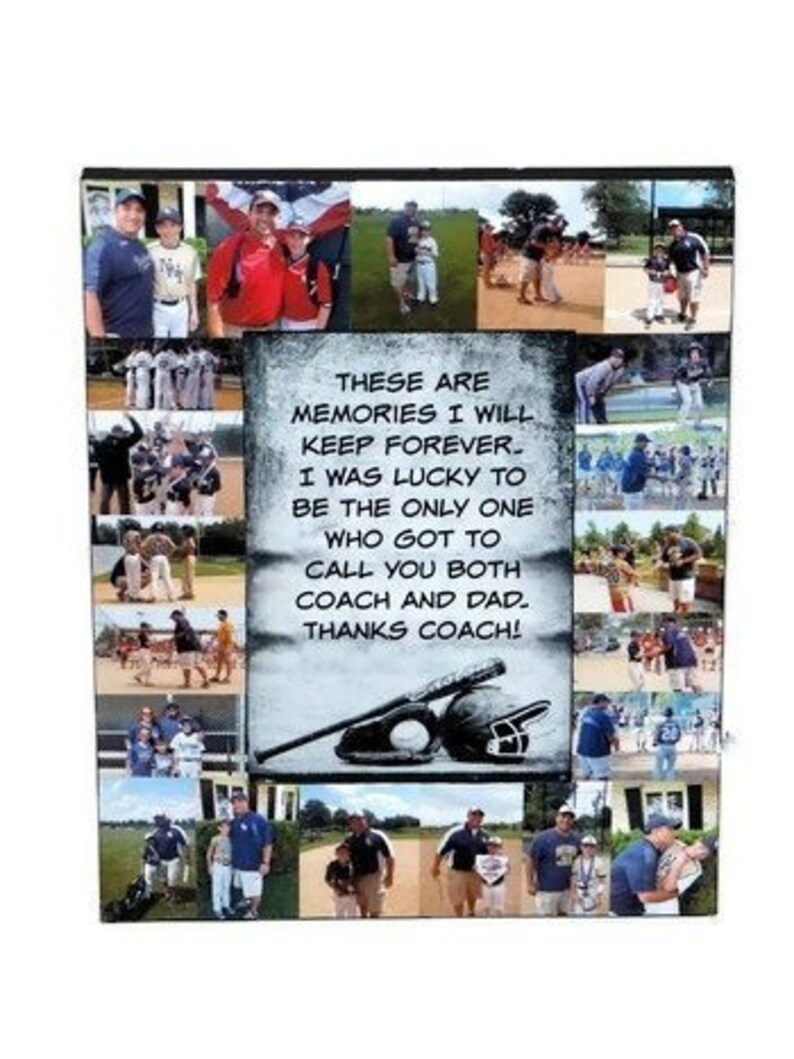 Coach Dad Gift Dad Picture Frame Thank You Dad Dad and | Etsy