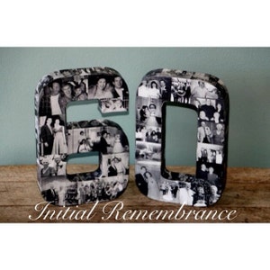 Wedding Anniversary Birthday Collage 20th 30th 40th Photo Number Picture Letter Class Reunion Birthday Jersey Graduation 2015 3D 15 15th