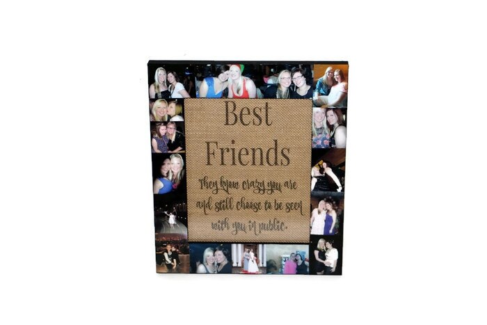 Friend Picture Frame, Custom Picture Frame, Personalized Photo Frame, 5x7  Picture Frame, 4x6 Frame, 8x10 Photo Frame, Best Friend Gift 