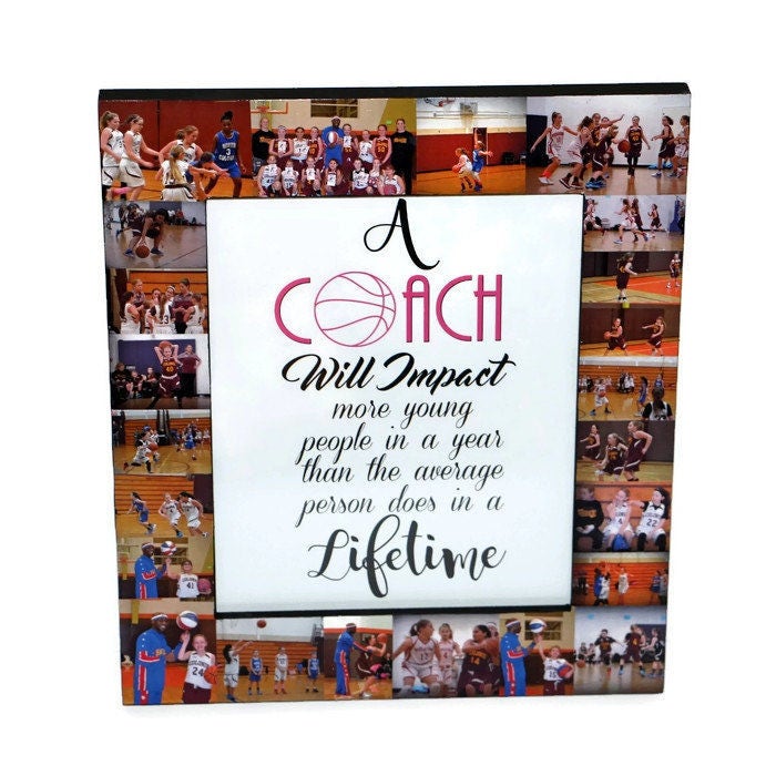 Gift for Coach Photo Frame Collage Coaches Gift Soccer Coach Etsy