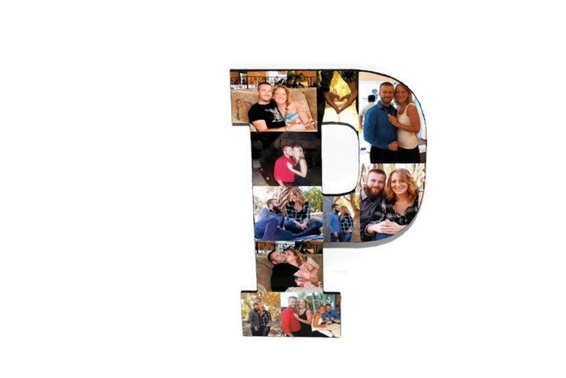 Best Friend Photo Frame Letter Collage Initial Senior Night Image 0