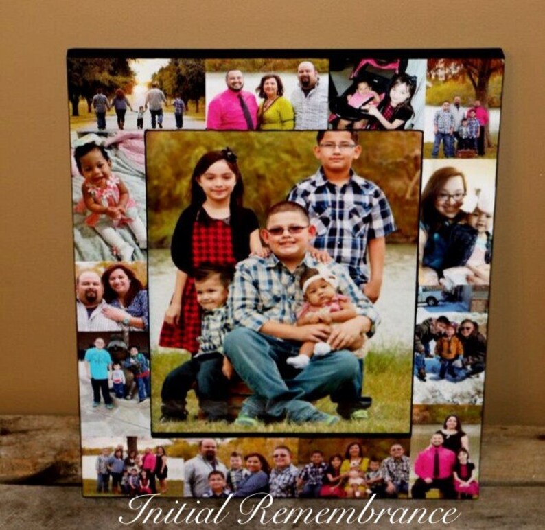 Personalized Picture Frame Collage Portraits Unique Image 0