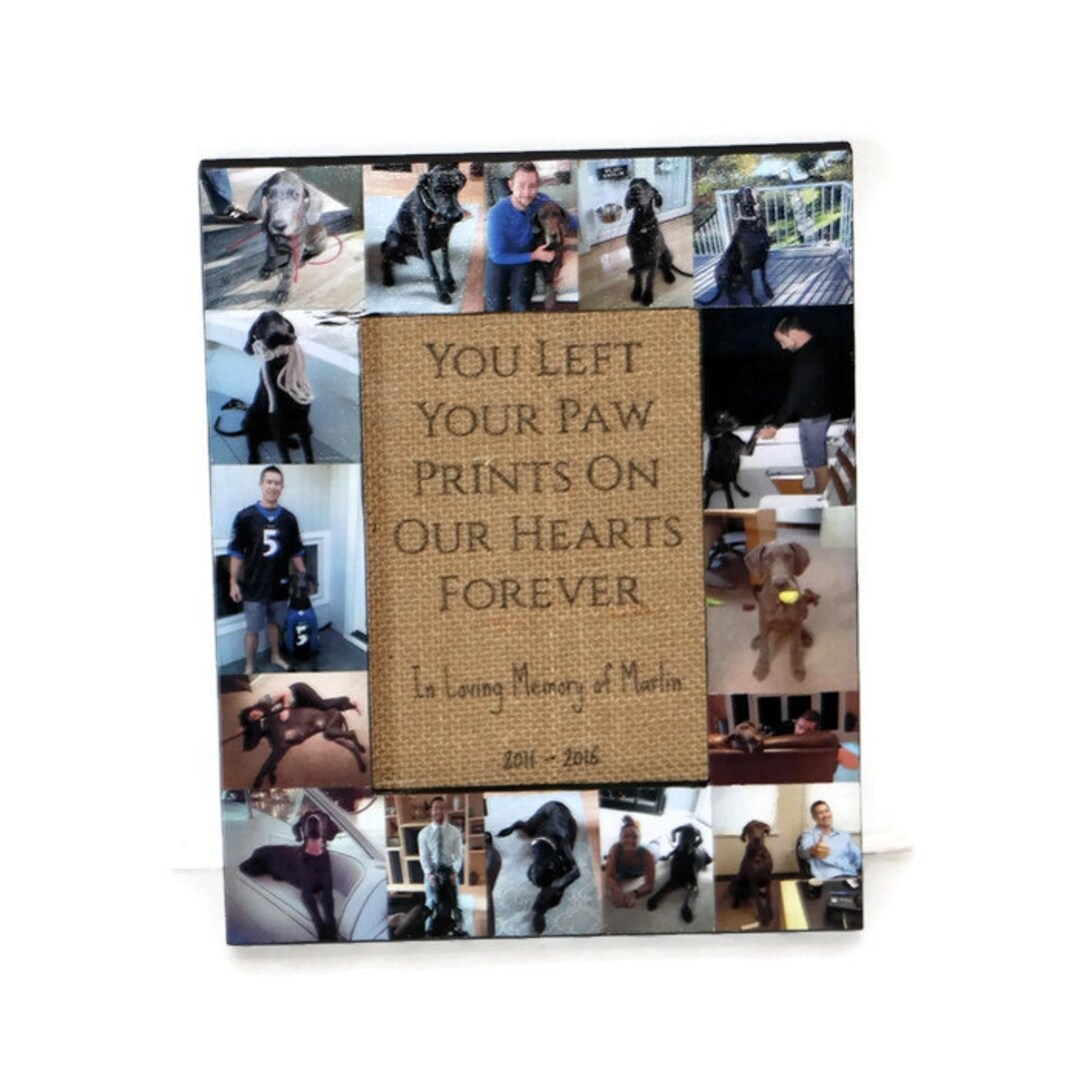 Pet Memorial Collage Pet Frame Personalized Picture in Loving Memory