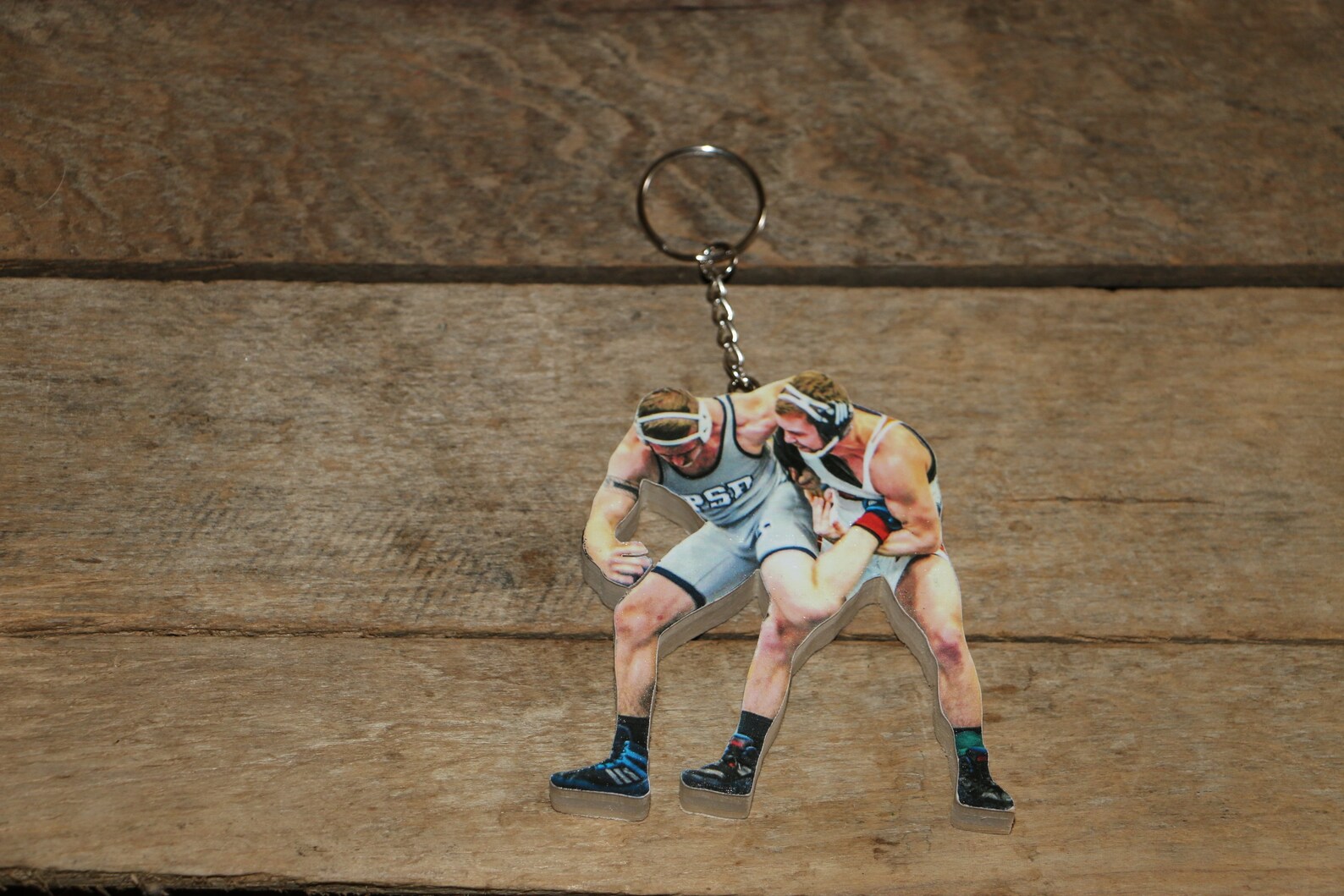 Wrestler Key Chain Wrestling Sports Action Photo Key Chain Etsy