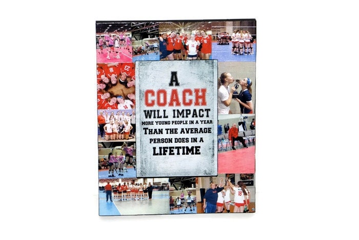 Coach Gift Picture Frame Collage Cheerleading Print Photo Coach Gift Picture Frame Collage Cheerleading Print Photo Football Player Volleyball Soccer Wrestler Baseball Basketball Thank You