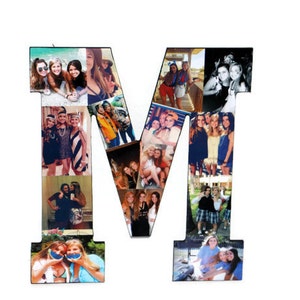 Best Friend Photo Frame Letter Collage Initial Senior night Girlfriend Graduation Wedding Birthday Anniversary Engagement Awards night