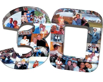 30th Birthday 40th Wedding Anniversary 21st 50th 75th Photo Letter Picture Collage party decoration Graduation 2015 pep rally '15 '16 Senior