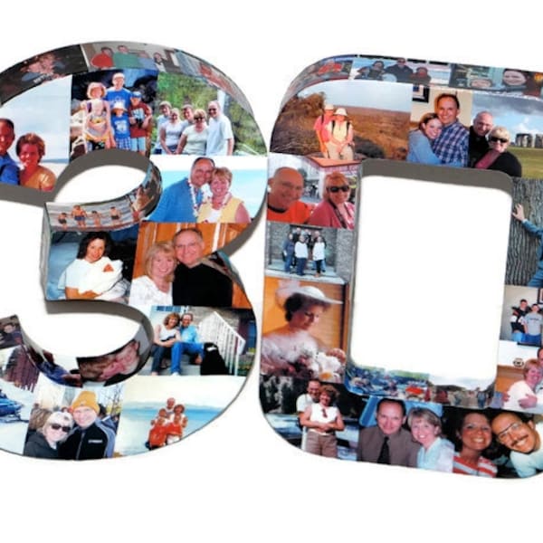 30th Birthday 40th Wedding Anniversary 21st 50th 75th Photo Letter Picture Collage party decoration Graduation 2015 pep rally '15 '16 Senior