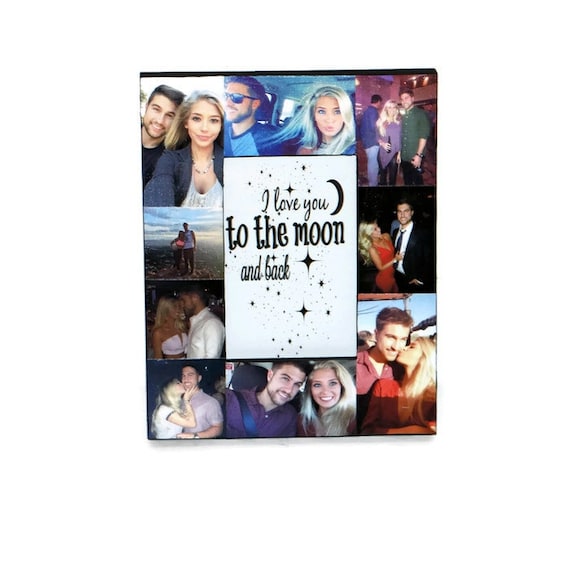 I Love You To The Moon And Back Frame Collage Picture Photo Image 0