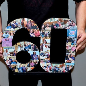 Collage de fotos de cumpleaños número 50, collage de fotos grande con números, collage de números de cumpleaños, collage de fotos con números, collage de fotos con forma de número,